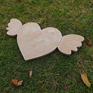 树脂狗动物宠物雕塑墓碑心形庭院花园纪念碑双翅新品摆件装饰