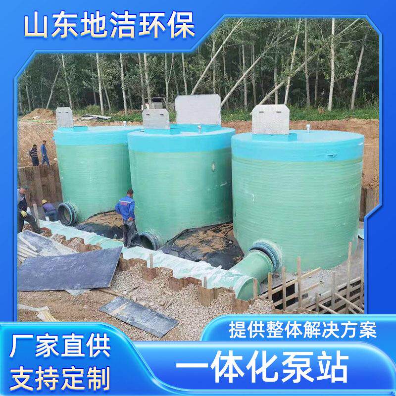 地洁市政污水管网湖泊水体循环泵站雨水处理一体化泵站
