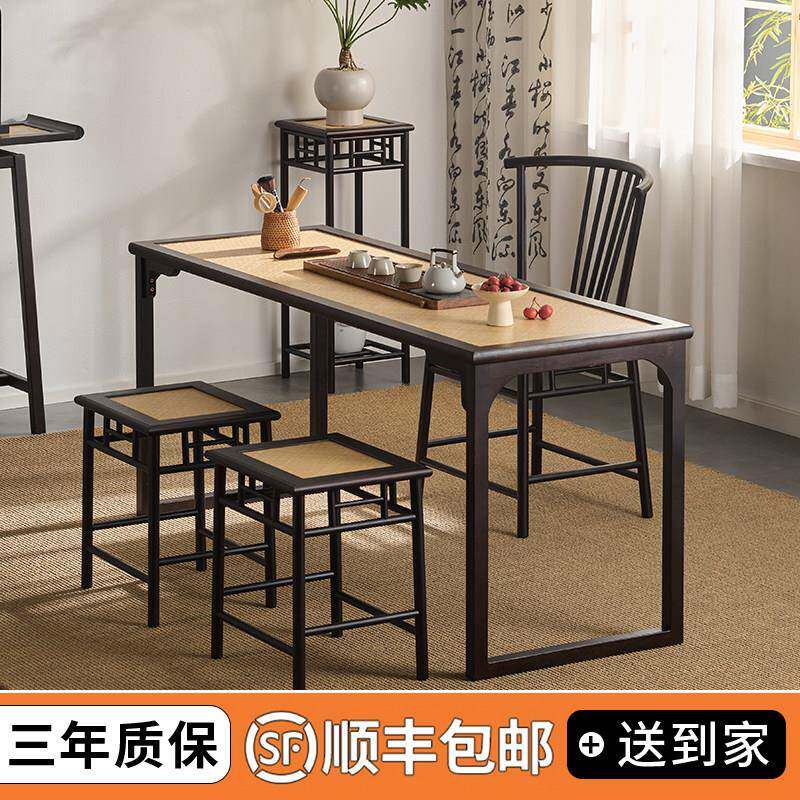 阳台茶桌小型家用小户型新款茶桌椅茶桌氛围禅意竹茶台竹子茶桌