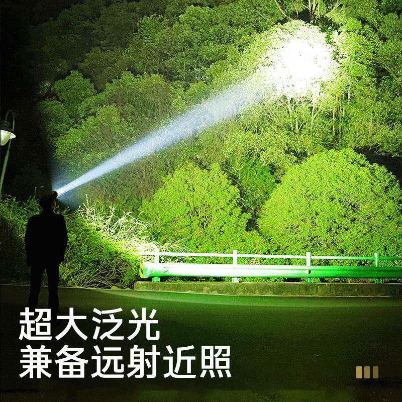 浦尔头明曼头PM-2807A灯强光充电超亮戴式黄光巡逻户外大泛光大功