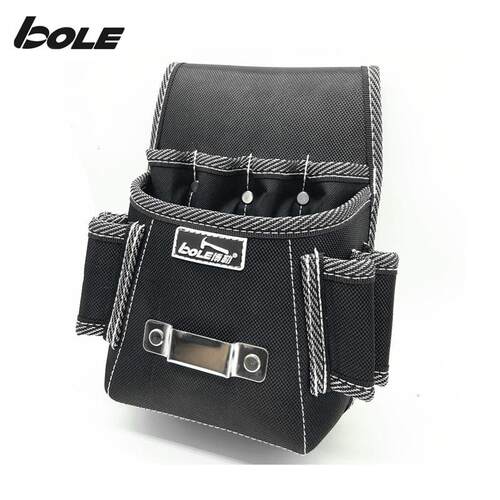 BOLE多功能工具腰包加强加厚耐磨便捷型工具袋腰挂牛津布工具兜