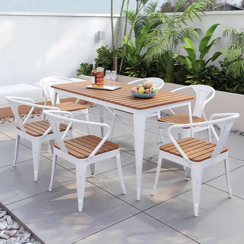 户外阳台休闲桌椅组合露天庭院奶茶店简约桌椅室外酒吧清吧一体桌