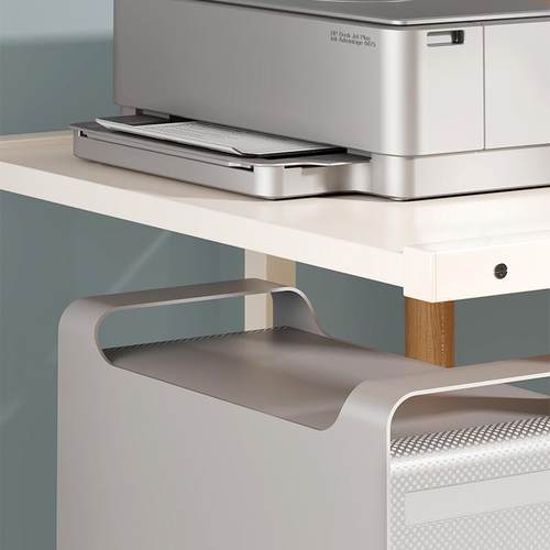 桌落地式电脑主旁机办公下分层储物架机箱收纳架架打印机TTquhwum