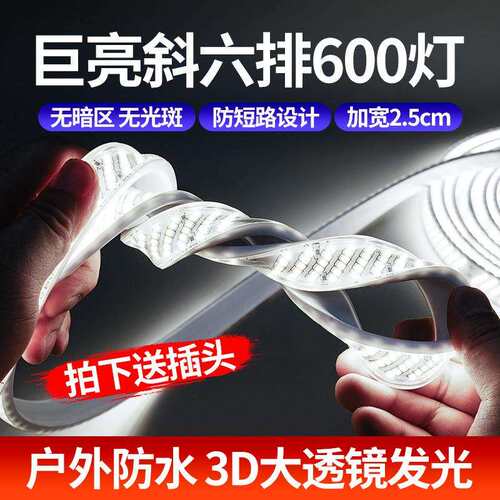 爆亮600灯LED水灯户外工程亮化超亮防白光带家用客门头防雨厅WQS