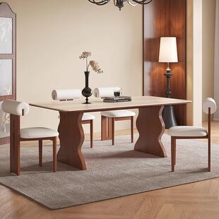 法长式 M04木餐 组复古风全实木餐桌北大欧现代小户型形饭桌白蜡TL