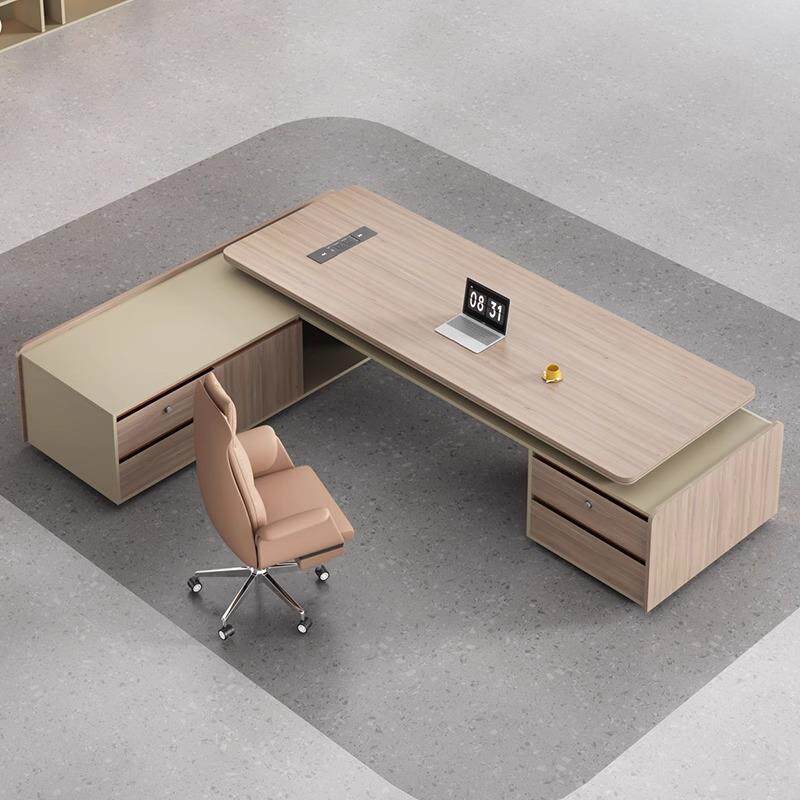 老板桌办公桌简约现代总裁经理桌主管桌椅组合轻奢大班台办公家具