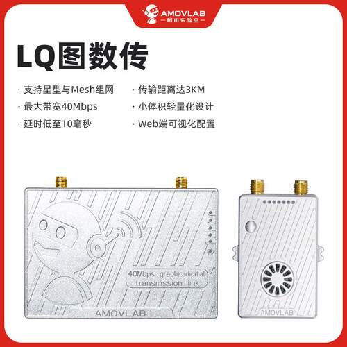 2.4G图传数传模块LQ无人机星型Mesh组网3公里SUBS遥控网路接口低
