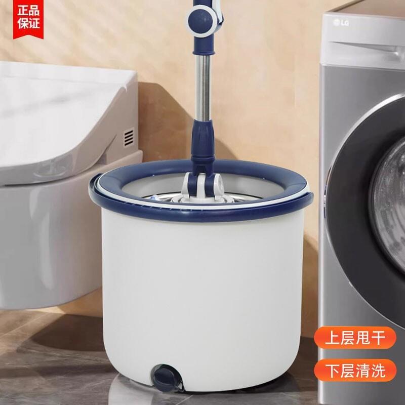旋转拖把免手洗家用一拖净2025新款甩干墩布桶自动脱水懒人地拖布