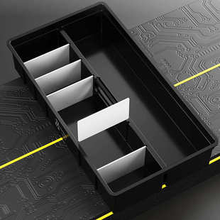 一帆精工新款 加长加大方盒带隔板内盒29L钓箱用内盒收纳盒收纳箱
