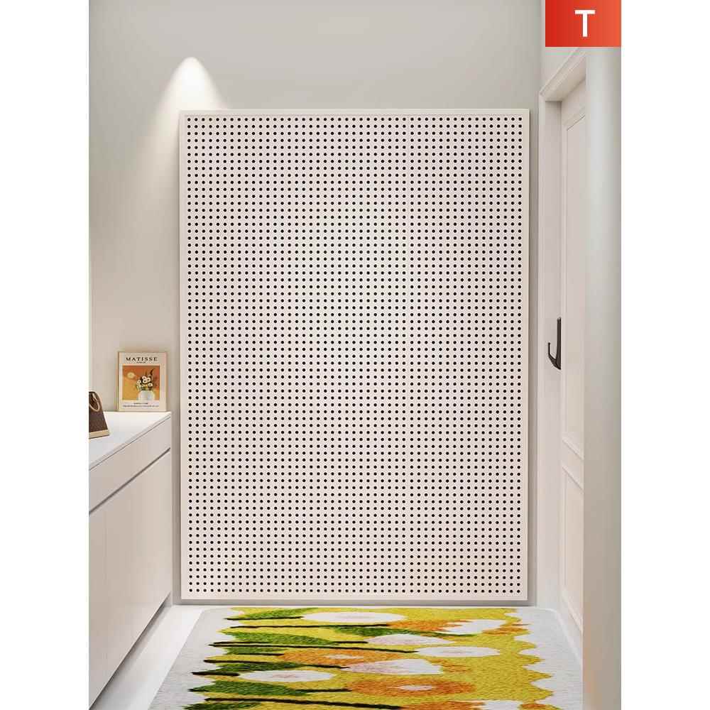 洞洞板置物架玄关墙面挂板入户门口装饰储物架隔板墙壁展示架简易