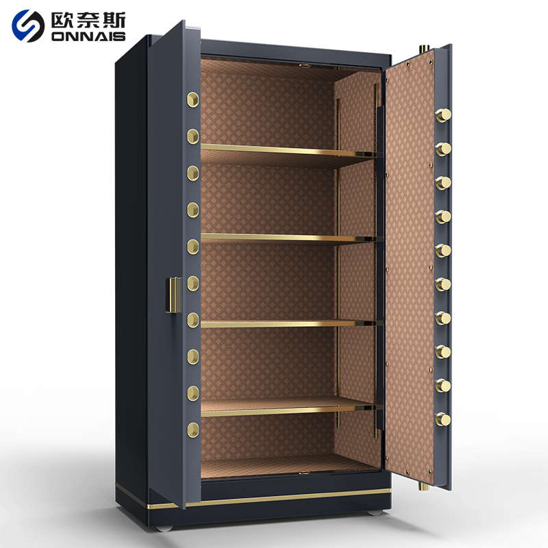 欧奈斯保险柜家用电子保密柜1.8米办公指纹防盗对开门保险箱文件