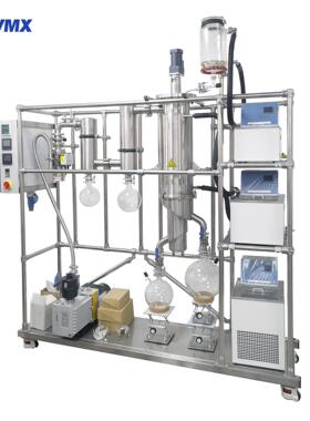 不锈钢分子蒸馏厂家刮膜蒸发器FMD-200实验室短程蒸馏可定