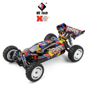 伟力124007无刷遥控车1比12电动四驱竞速车合金底盘竞赛高速车模