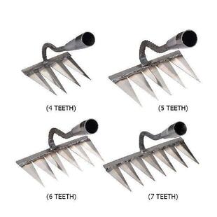 Weeding Hoe Rake Steel Weeding Scarifier Nail Harrow