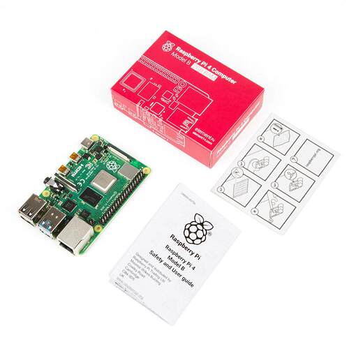 全新原装进口树莓派4B raspberry pi1GB/2GB/4GB/8G开发板 python