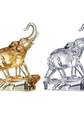 大象摆件加底座创意办公桌客厅家居电视柜酒柜装饰工艺品摆件