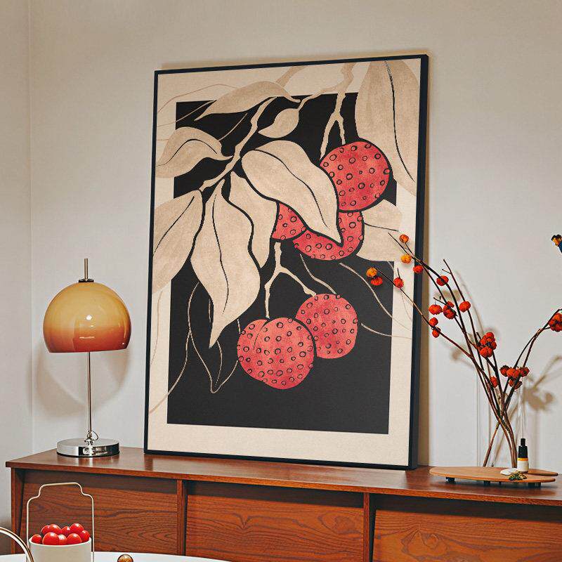 中古风客厅装饰画顺利寓意好餐厅壁画饭厅餐桌墙上挂画2026新款