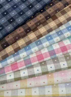 组a035棉先布提花手工布料全色织染布diy