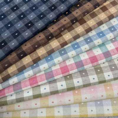 A035全棉先染布组色织提花布DIY手工布料
