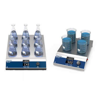 搅拌器恒温多六联磁力多实验室搅拌四联台联联加热九工位数显恒速