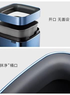 圾意式家用不锈钢垃桶欧卧51246室客厅厨创房办公室无盖开新款