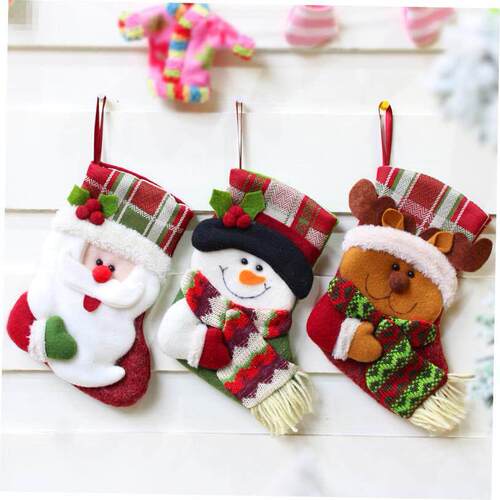 Christmas decoration tree stocking gift goodie bag pendant