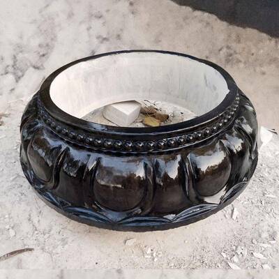 仿古做旧工艺柱皮石莲花空心柱脚石建筑装饰柱皮石