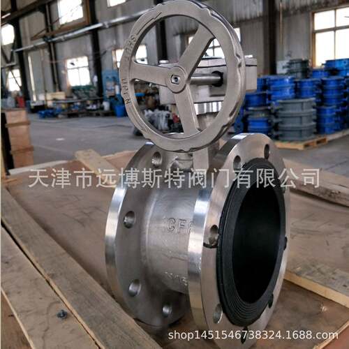 04手动全不锈钢法兰蝶阀，D41X-10P/16P气动双法兰蝶阀CF8国标