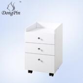 锁落地5111式 移推柜子动带三抽屉矮柜推车储物柜滑活动柜床头柜51