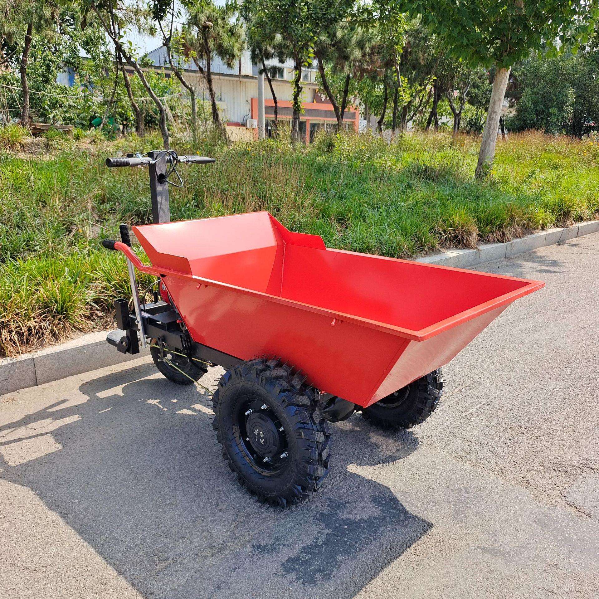 农用汽油手推车价格 手推式工程车 工地用翻斗车