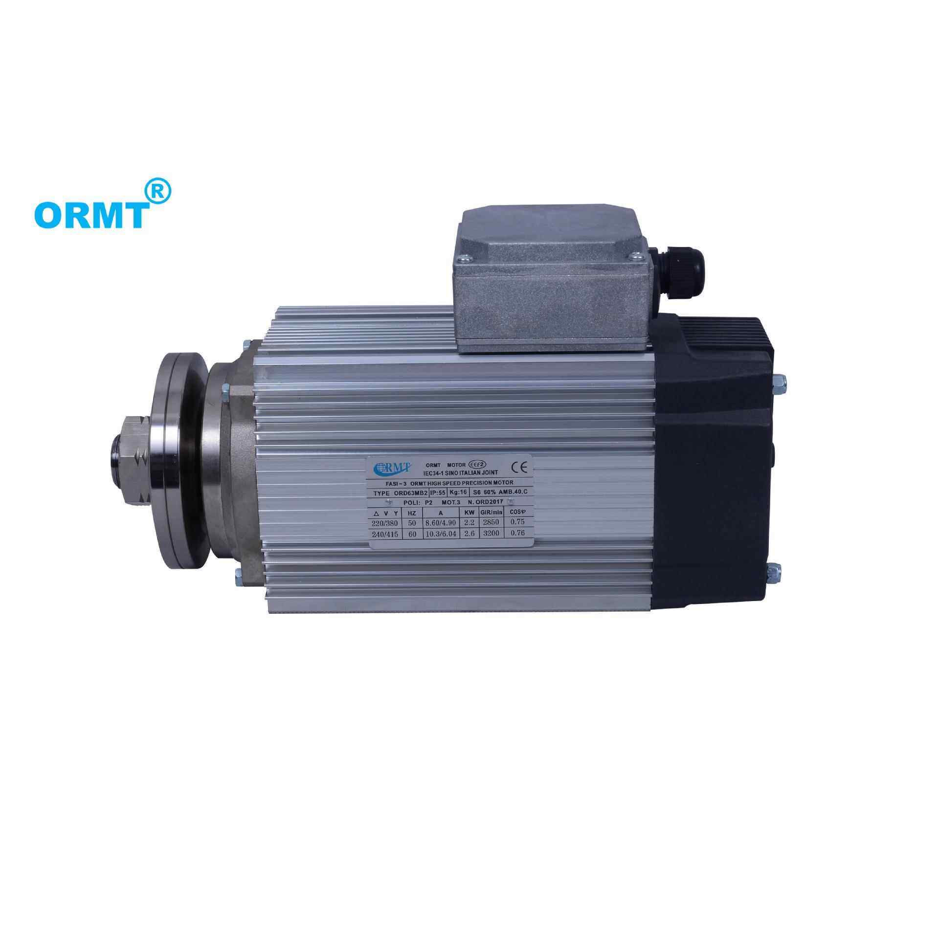 ORMT 马达切割打磨夹锯片精密高速主轴电机ORS63(单)系列2.2KW