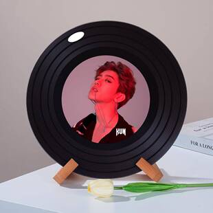 蔡旭坤周边黑胶唱片摆件电视柜杂志架装饰摆件个性化创意礼品