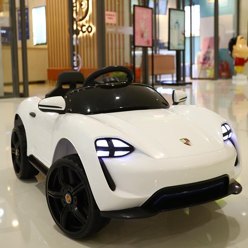 高档儿童电动车可坐人电具四轮汽车男女孩可人遥控玩车宝宝双座充