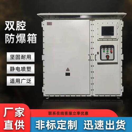 双腔防爆箱不锈钢电气控制箱防爆型配电箱接线箱高防护工业箱防水
