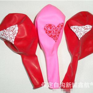 派对创意2.8克LOVE心形球12寸加厚心形婚庆气球碎心圆形气球
