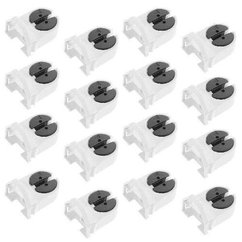 20 Pcs Lamp Holder Sockets Fluorescent Tube Light Bracket