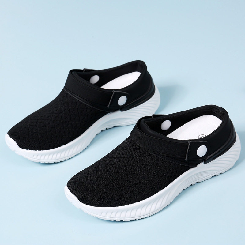 半拖2026夏季新款透气女鞋休闲鞋舒适百搭网面时尚拖鞋厂家直销,居家布艺,居家亚麻拖鞋,淘宝优惠券,粉丝福利购,淘宝优惠卷