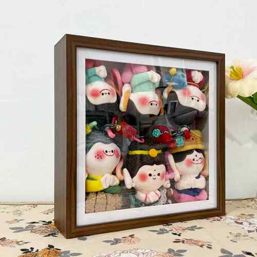 鹏音伴山西大同文创佛小伴收纳盒展示架防尘模型娃娃公仔盒子相框配件