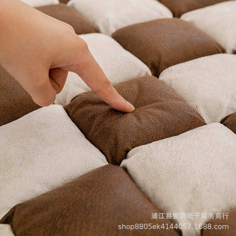 外贸韩式雪尼尔拼接馒头垫加厚防滑飘窗垫四季通用卧室客厅沙发垫,居家布艺,沙发套,淘宝优惠券,粉丝福利购,淘宝优惠卷