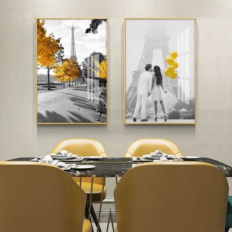 新款直销北欧黑白工业风三联画客厅装饰画沙发背景墙挂画现代简约