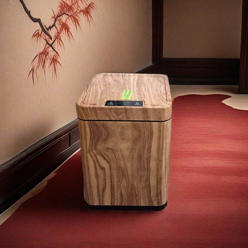 垃圾桶家用客厅新中式智能感应高颜值2025新款高档纸篓带盖收纳桶
