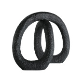 创意黑白树脂雕塑缠绕极简软装 工艺品现代简约客厅样板间抽象摆件