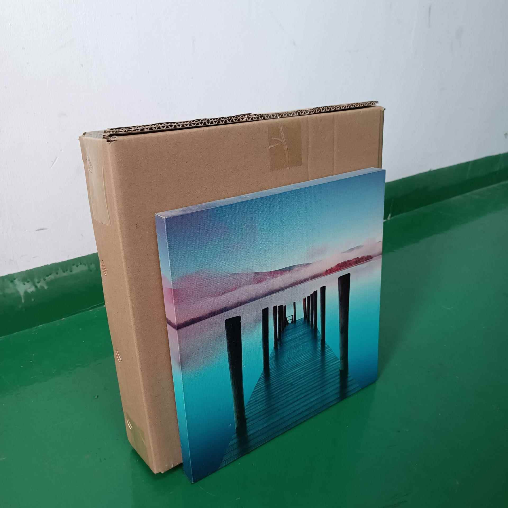 油2024/4/285cm长方形装饰画纸打包箱结婚相框素照描画包装盒画快