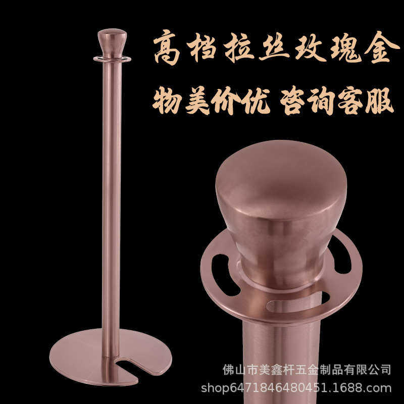 排队护栏米线多功能金玫瑰栏杆一礼宾伸缩酒店迎宾杆柱隔离带