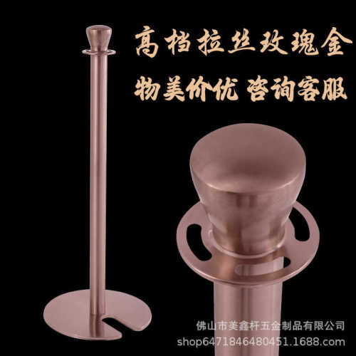 排队护栏米线多功能金玫瑰栏杆一礼宾伸缩酒店迎宾杆柱隔离带