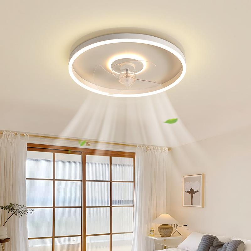 室风扇灯一现代简约灯具455卧202灯4新款房间吸体顶电扇灯餐厅灯