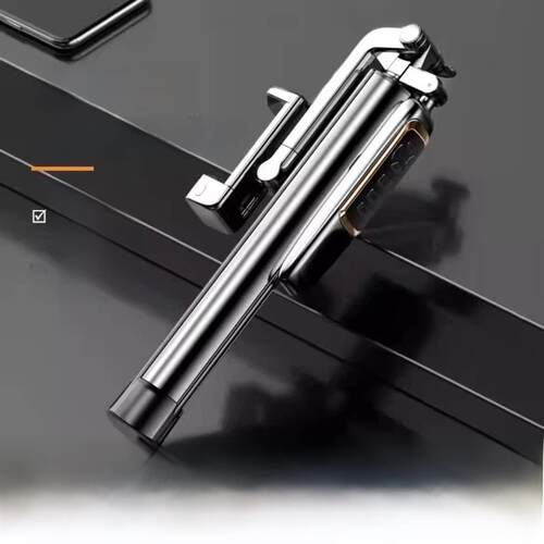 A21P堆叠自拍杆2023新款手机拍摄支架多功能地板三脚架金属稳定器