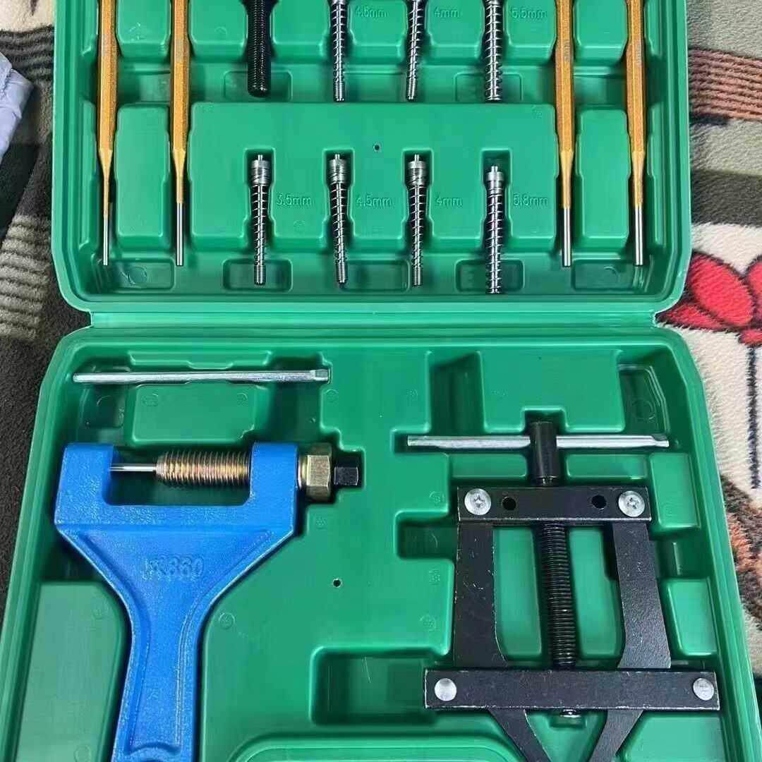 链条专用紧链器截工具收割机截链拆卸冲子摩托车专用工具钳式