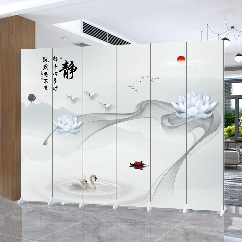 北欧屏风隔断墙简约现代客厅折叠移动卧室遮挡办公室酒店简易折屏