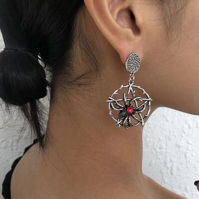 Spider earrings Halloween exaggerated earrings万圣节夸张耳环